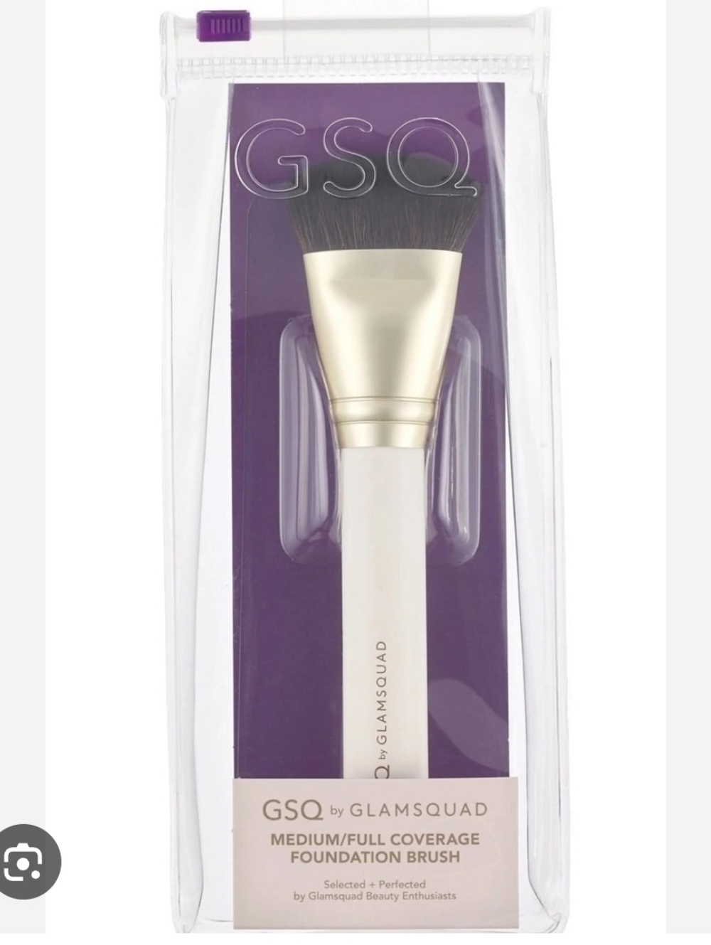 GSQ by Glamsquad White & Gold Medium/Full Coverage Foundation Brush